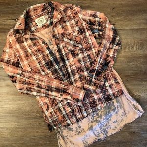 Urban Outfitters Hand Dyed Vintage Flannel